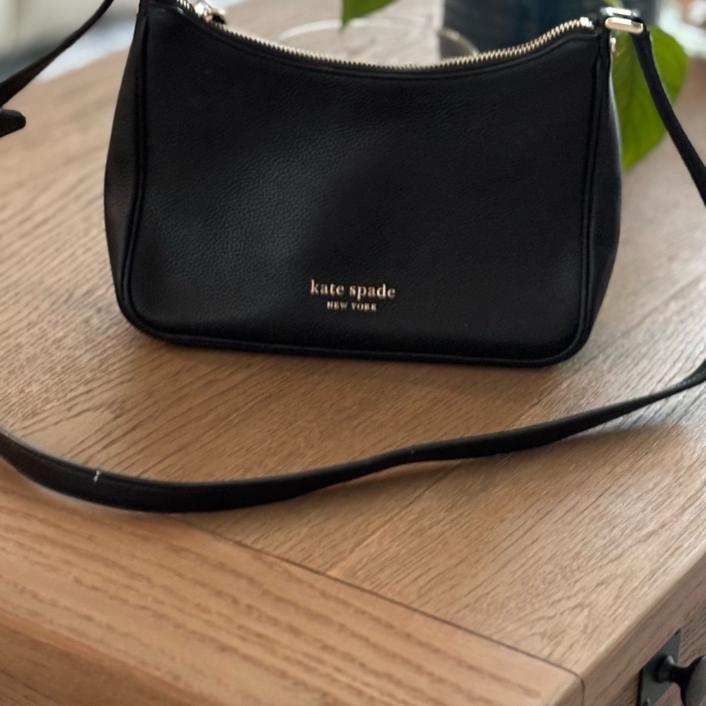 Kate Spade Black Shoulder Bag with Minimalist Design